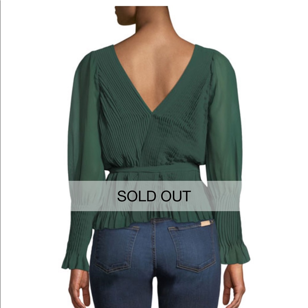 Joie green long sleeve blouse - Picture 5 of 5